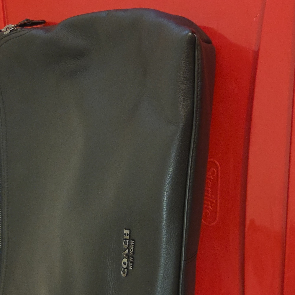 Coach Black Leather Tote Bag - Picture 14 of 16